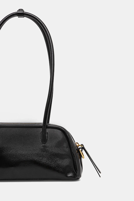 Akcesoria Coccinelle torebka skórzana PAKI SHINY SMOOTH E1.U4B.12.02.01 czarny