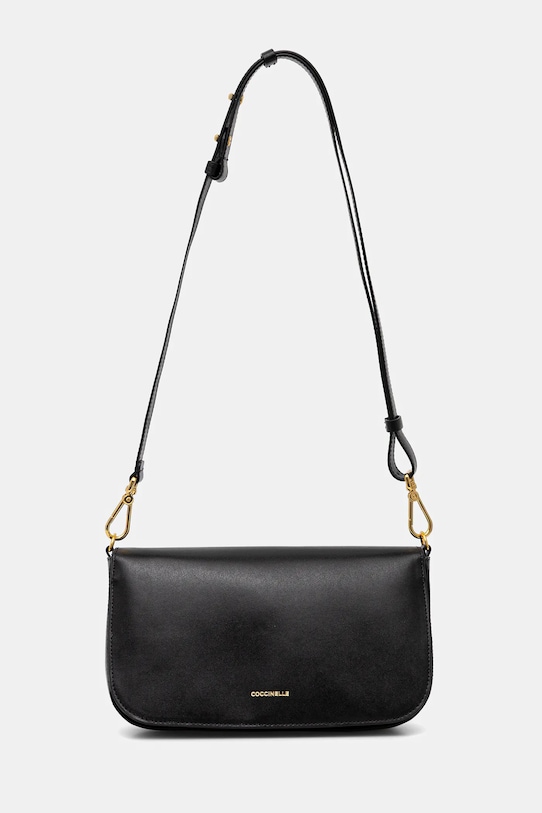 Akcesoria Coccinelle torebka skórzana C-ME CALF&MARB E1.U4G.12.03.01 czarny