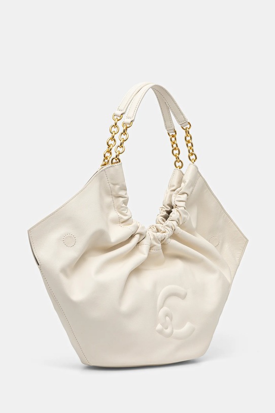 Coccinelle torebka skórzana SMASH E1.U5F.11.02.01 beżowy SS26