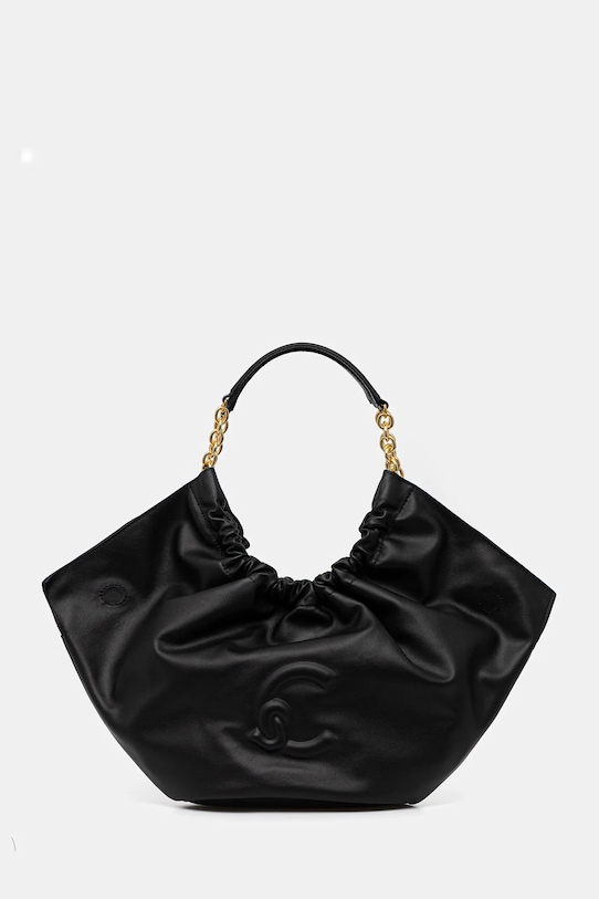 Coccinelle torebka skórzana SMASH skóra licowa czarny E1.U5F.11.02.01