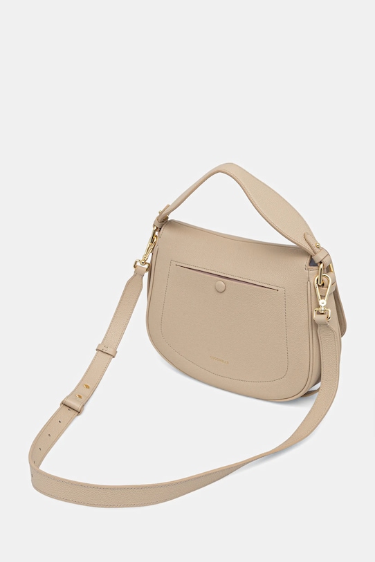 Akcesoria Coccinelle torebka skórzana MAVERY E1.U7F.18.01.01 beżowy