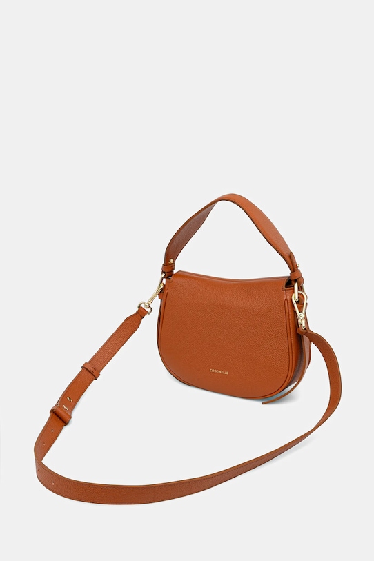 Akcesoria Coccinelle torebka skórzana MAVERY E1.U7F.18.02.01 pomarańczowy