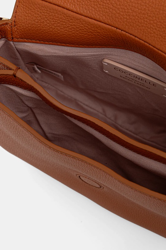 Coccinelle torebka skórzana MAVERY E1.U7F.18.02.01 pomarańczowy