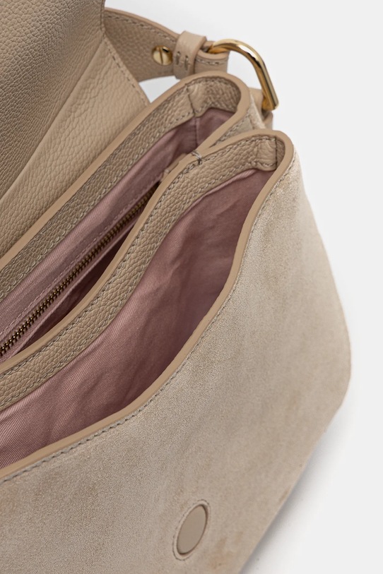 Coccinelle torebka zamszowa MAVERY SUEDE E1.U7H.18.01.01 beżowy