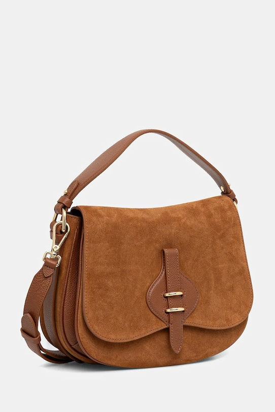 Akcesoria Coccinelle torebka zamszowa MAVERY SUEDE E1.U7H.18.01.01 brązowy