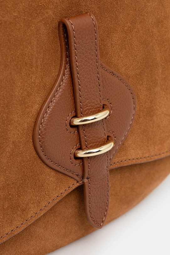 Coccinelle torebka zamszowa MAVERY SUEDE E1.U7H.18.01.01 brązowy