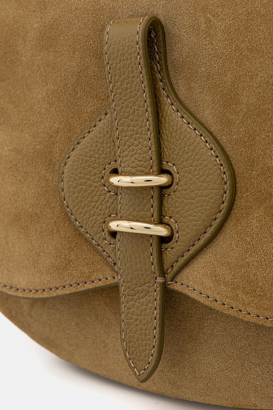 Coccinelle torebka skórzana MAVERY SUEDE zielony E1.U7H.18.02.01