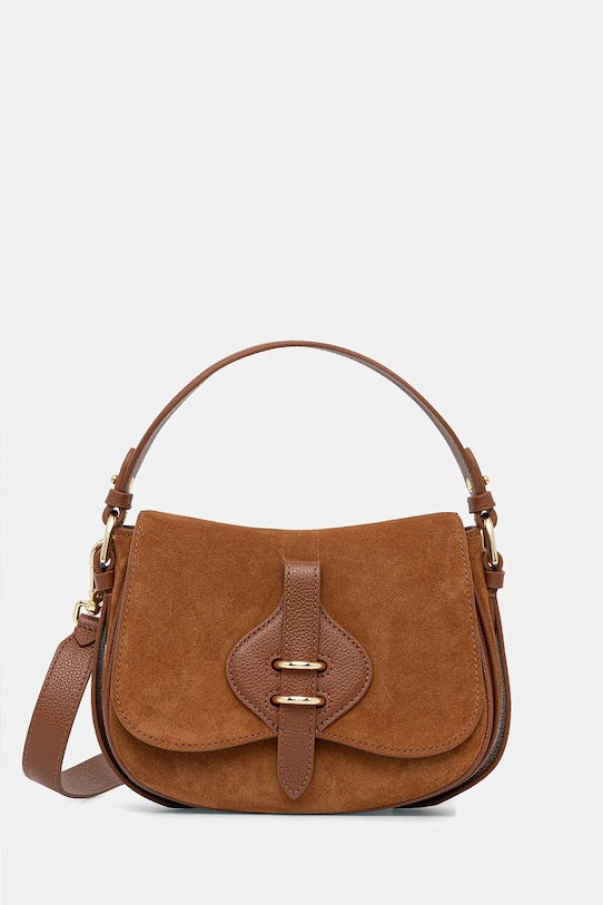 Coccinelle geantă de piele MAVERY SUEDE uni maro E1.U7H.18.02.01