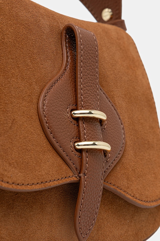 Coccinelle geantă de piele MAVERY SUEDE maro E1.U7H.18.02.01