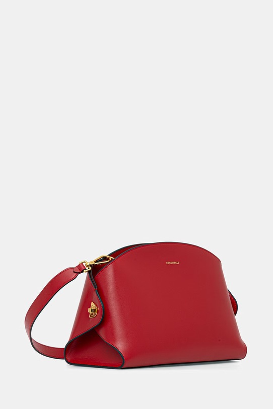 Coccinelle torebka skórzana TYLDE E1.U7K.12.01.01 czerwony SS26