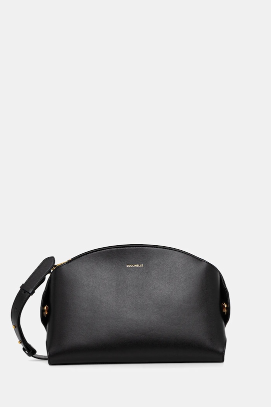 Coccinelle torebka skórzana TYLDE skóra licowa czarny E1.U7K.12.01.01