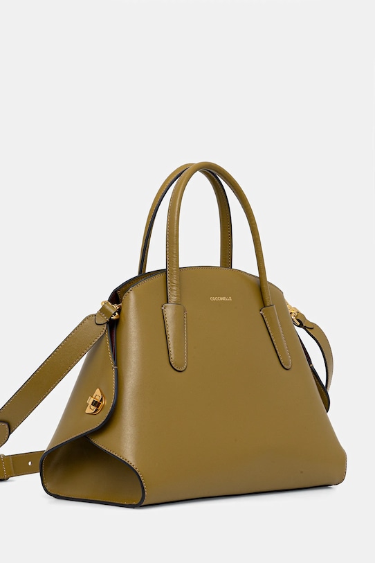 Coccinelle torebka skórzana TYLDE E1.U7K.18.02.01 zielony SS26