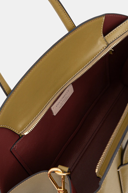 Coccinelle torebka skórzana TYLDE E1.U7K.18.02.01 zielony