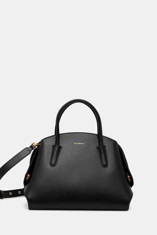 Coccinelle torebka skórzana TYLDE skóra licowa czarny E1.U7K.18.02.01