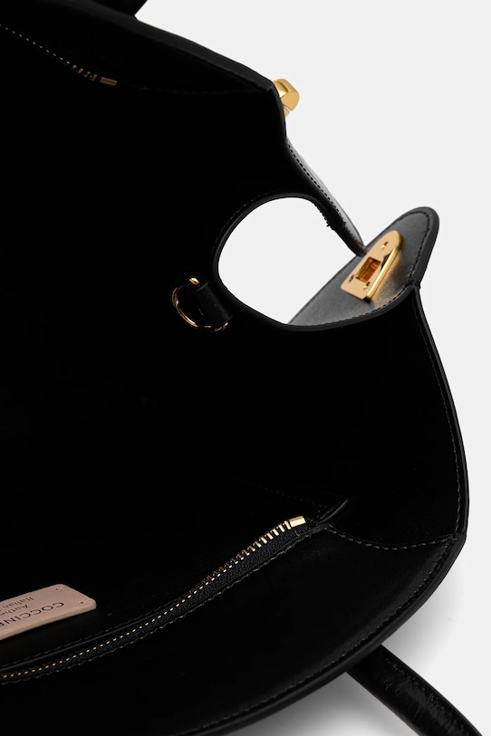 Coccinelle torebka skórzana TYLDE czarny E1.U7K.18.02.01