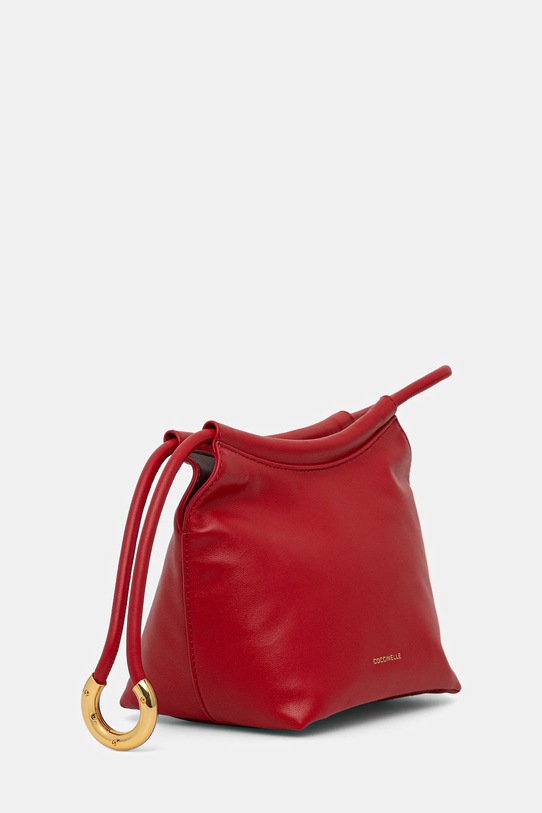 Coccinelle torebka skórzana FINN POUCH E1.UAA.58.01.01 czerwony SS26