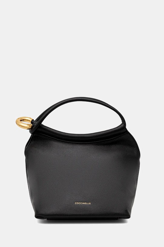 Coccinelle torebka skórzana FINN POUCH skóra licowa czarny E1.UAA.58.01.01