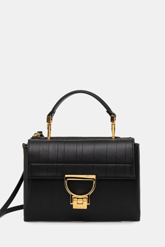 Coccinelle torebka skórzana ARLETTIS PLISSE skóra licowa czarny E1.UD9.55.B7.01