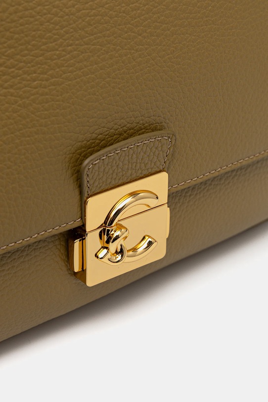 Coccinelle torebka skórzana C-ME LOCK zielony E1.U4K.12.01.01