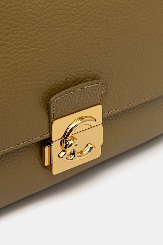 Coccinelle torebka skórzana C-ME LOCK zielony E1.U4K.12.01.01