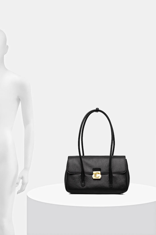 Kožená kabelka Coccinelle C-ME LOCK E1.U4K.12.03.01