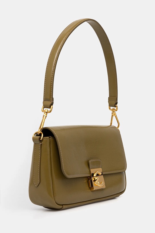 Coccinelle torebka skórzana C-ME LOCK E1.U4M.12.02.01 zielony SS26