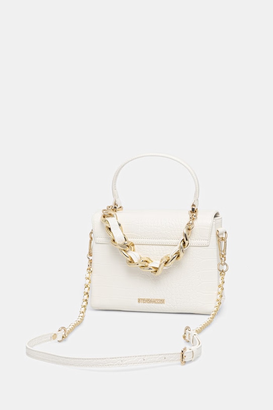 Doplnky Steve Madden kufríková kabelka dámska z imitácie kože Bworsh-C SM13002457 biela