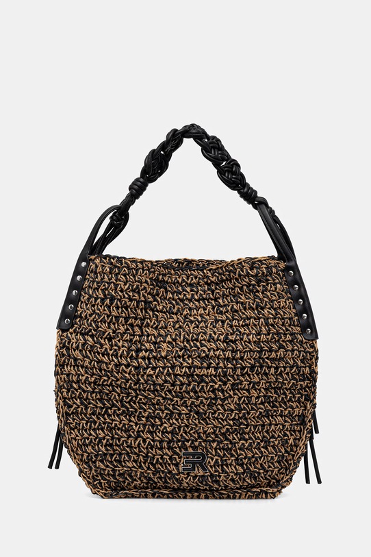 Ermanno Firenze torebka mieści A4 brązowy D48ES006E2D