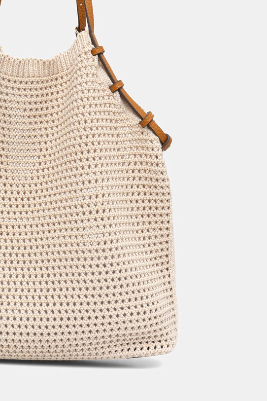 Akcesoria Ermanno Firenze torebka D48ES013E2J beżowy