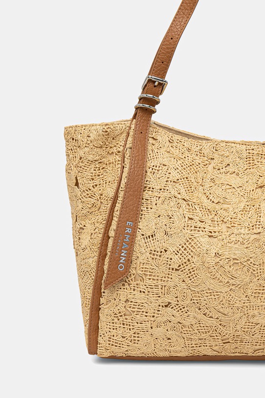 Akcesoria Ermanno Firenze torebka D48ES014E2K beżowy