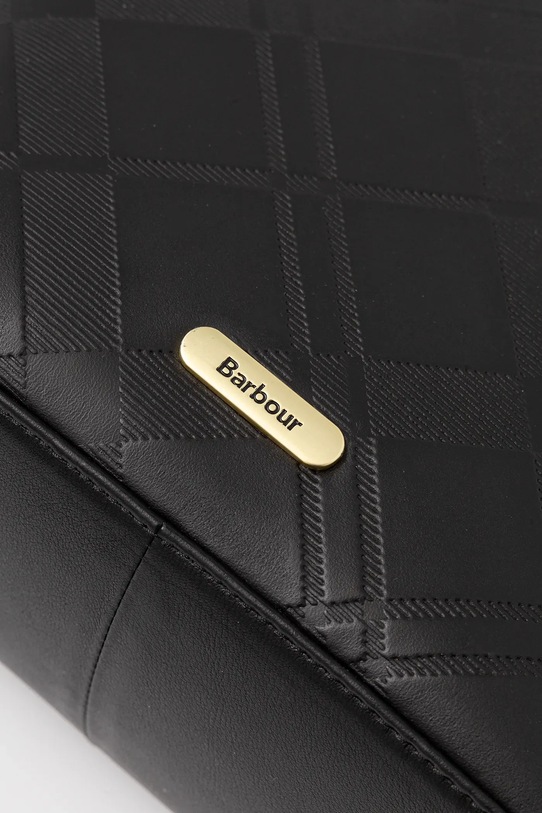 Barbour torebka skórzana czarny LBA0511