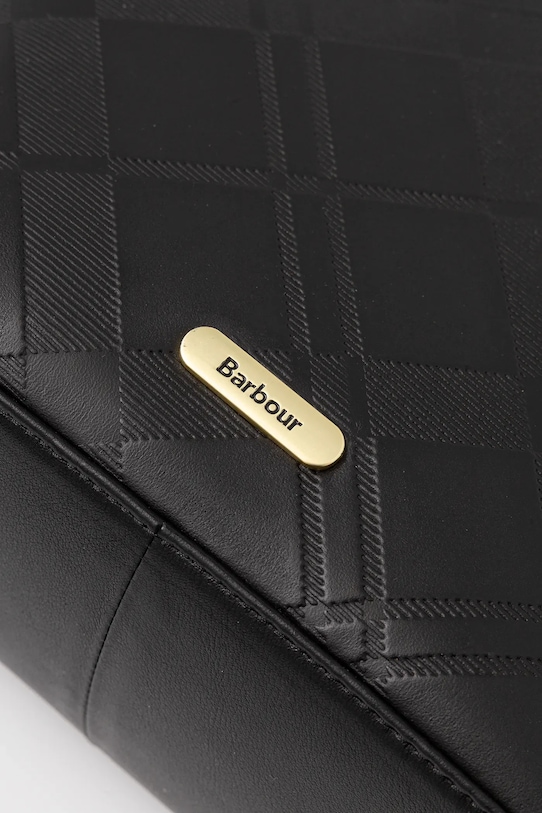 Barbour torebka skórzana czarny LBA0511