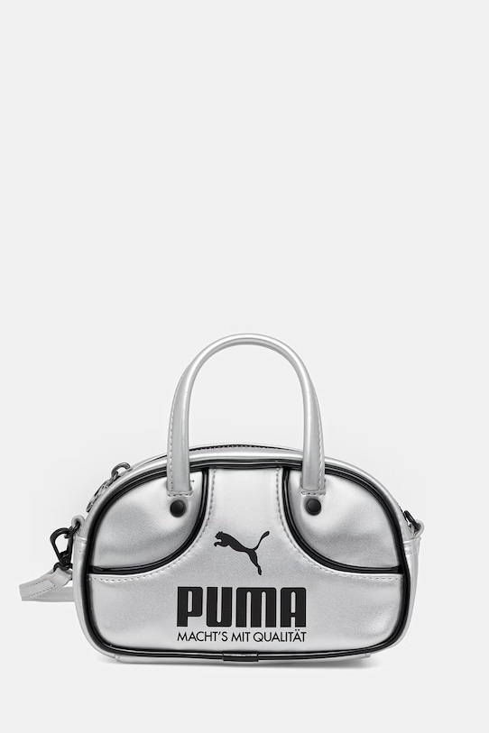 Puma torebka 1976 Metallic Micro Grip nie mieści A4 srebrny 092485