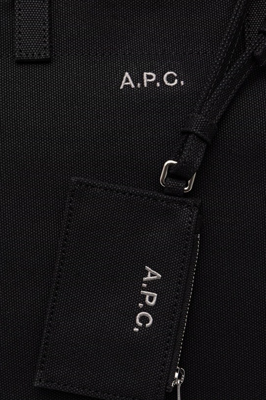 A.P.C. torebka bawełniana LE DRUMMER TOILE czarny COHMP.F67046