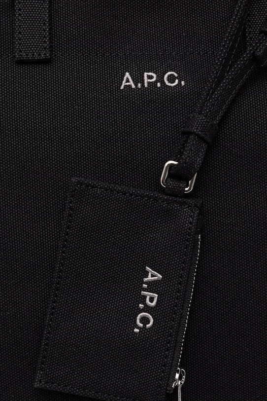 A.P.C. torebka bawełniana LE DRUMMER TOILE czarny COHMP.F67046
