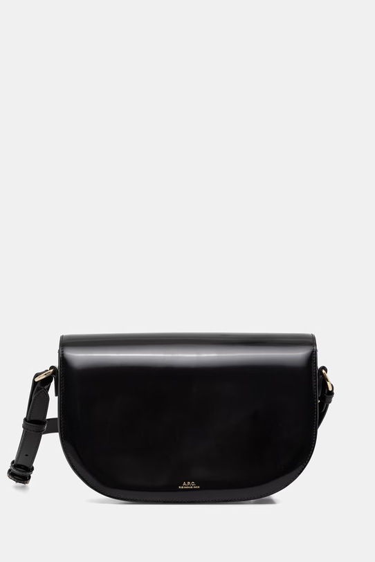 A.P.C. torebka bagietka damska skórzana LE B-SIDE czarny PXCBT.F67020