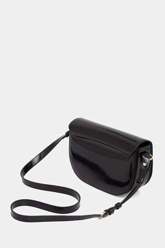 Akcesoria A.P.C. torebka bagietka damska skórzana LE B-SIDE PXCBT.F67020 czarny