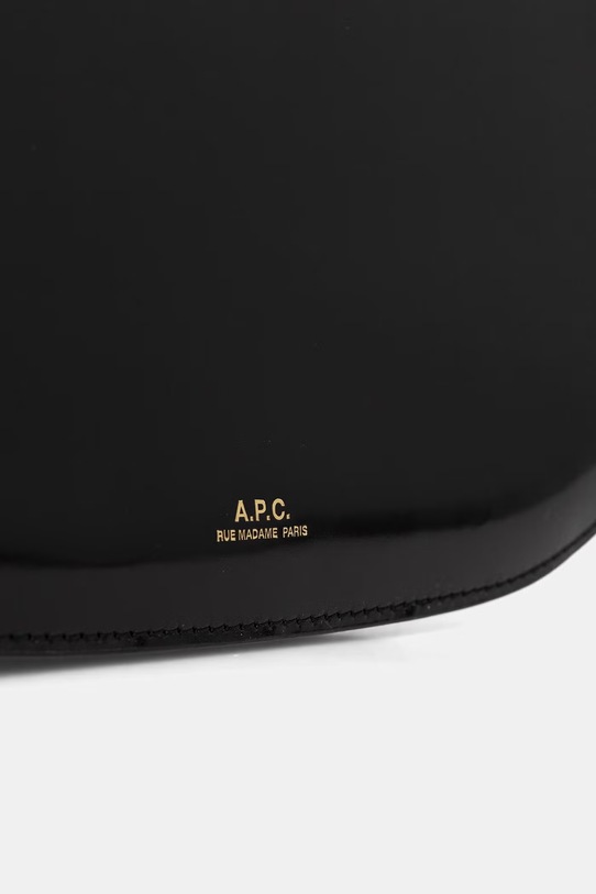 A.P.C. torebka bagietka damska skórzana LE B-SIDE czarny PXCBT.F67020