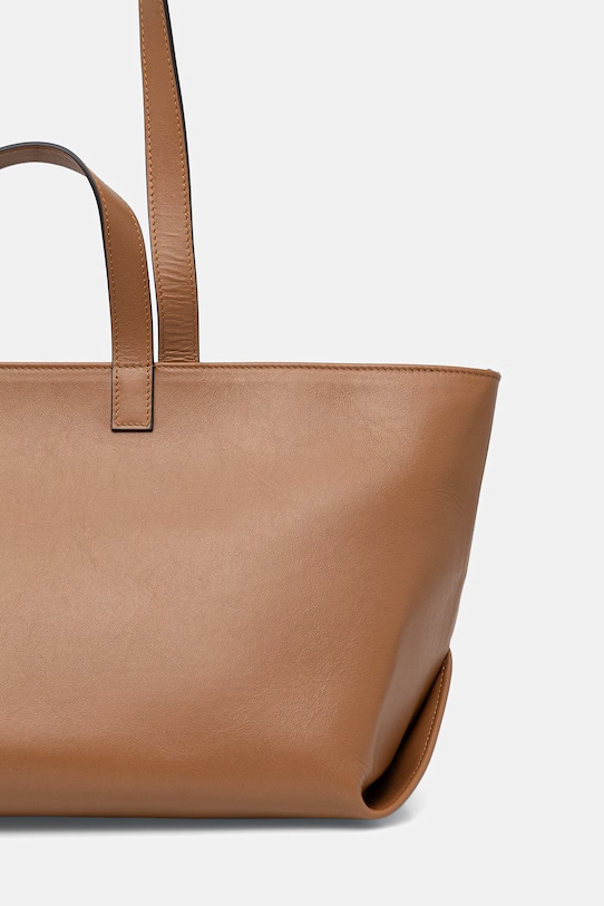 Akcesoria A.P.C. LE DRUMMER torebka shopper damska skórzana PXCCY.F67057 brązowy