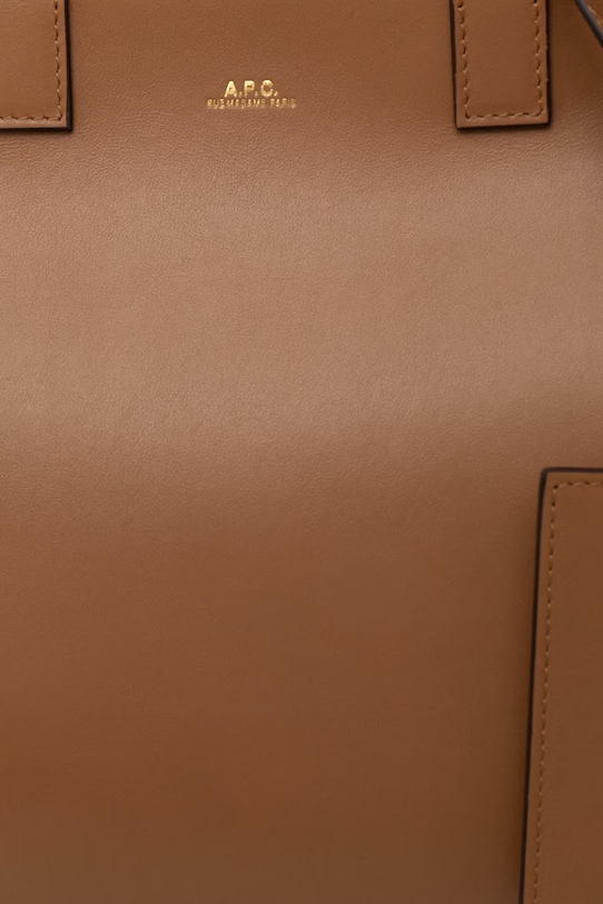 A.P.C. LE DRUMMER torebka shopper damska skórzana brązowy PXCCY.F67057