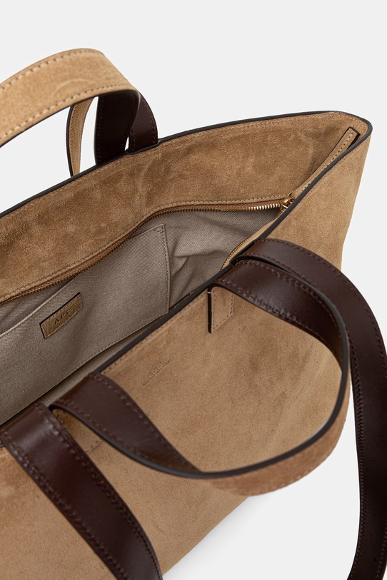 A.P.C. torebka damska zamszowa LE DRUMMER PXCDB.F67057 beżowy