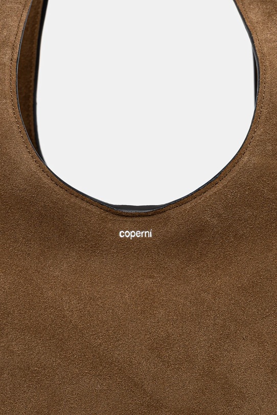 Coperni torebka zamszowa Folded brązowy COPBA131F6049