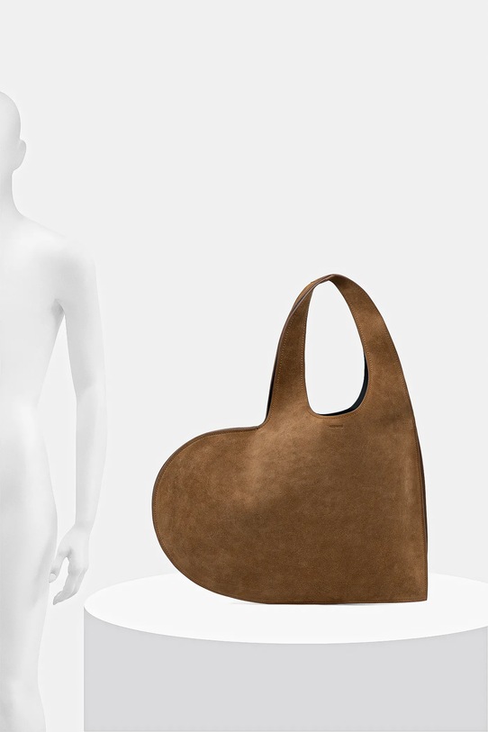 Coperni torebka zamszowa Double Heart COPBA113F6049