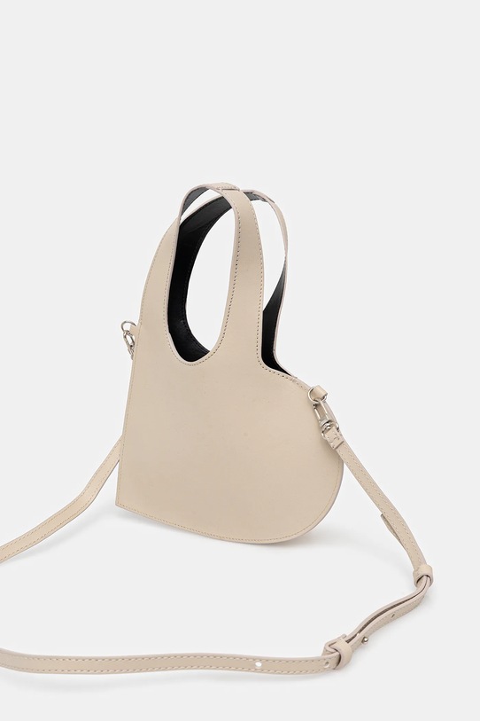 Akcesoria Coperni torebka skórzana Mini Heart COPBA93F6066 beżowy