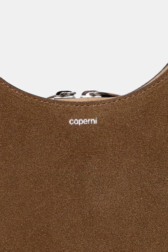 Coperni torebka zamszowa Swipe brązowy COPBA38F6049