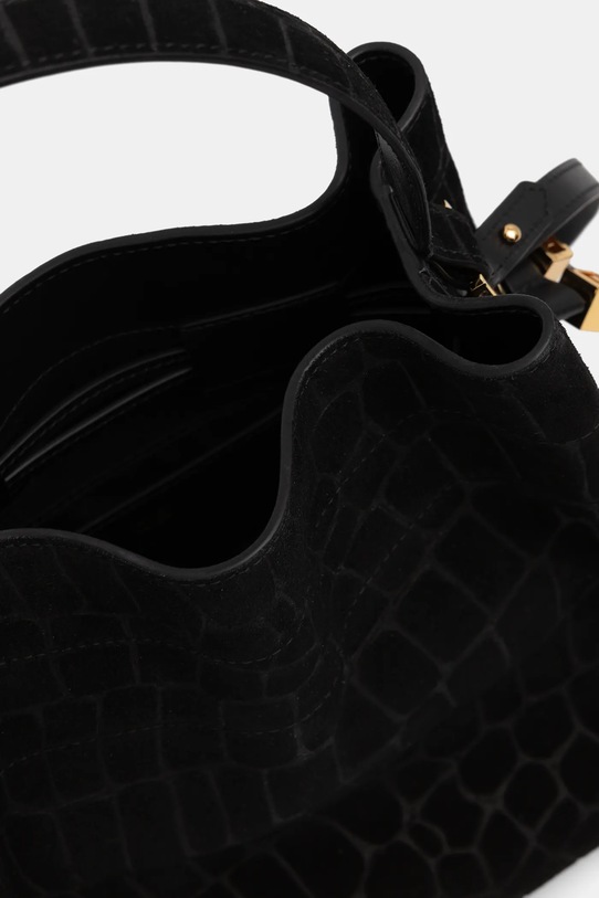 Elisabetta Franchi torebka zamszowa BS21H61E2 czarny