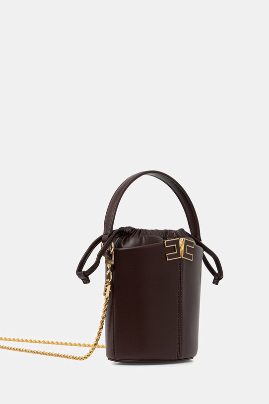 Elisabetta Franchi torebka kuferek damska BS92A61E2 brązowy SS26