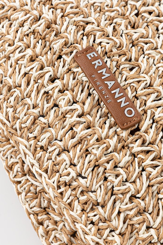 ERMANNO Firenze torba plażowa damska beżowy 12402084