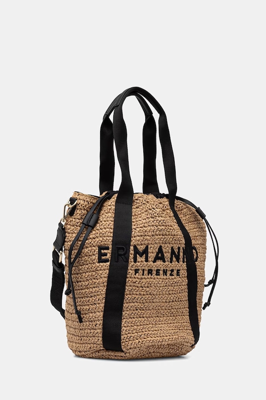 ERMANNO Firenze torebka crossbody damska skórzana 12402096 beżowy SS26