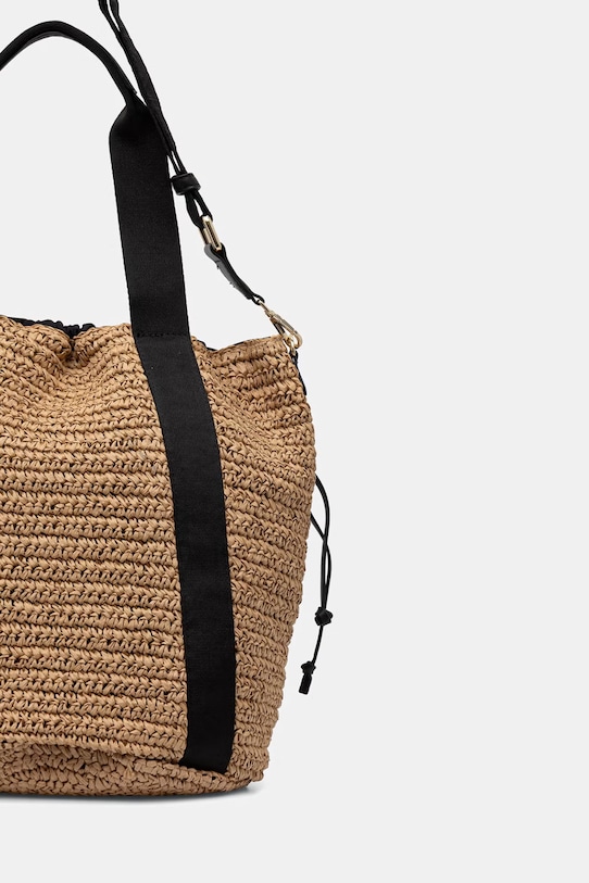 Akcesoria ERMANNO Firenze torebka crossbody damska skórzana 12402096 beżowy